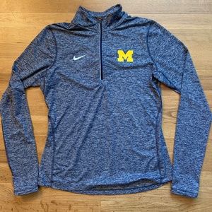University of Michigan Heather Navy Dri-Fit